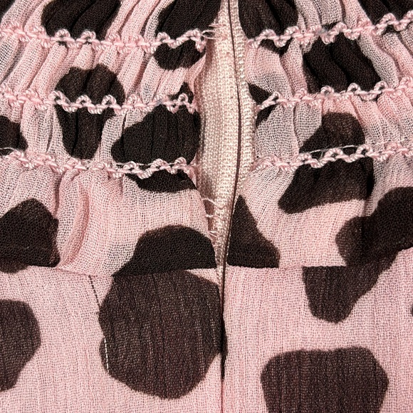 Ann Taylor Smocked High Mock Neck Sheer Long Sleeve Blouse | Size XXLT - Picture 8 of 8